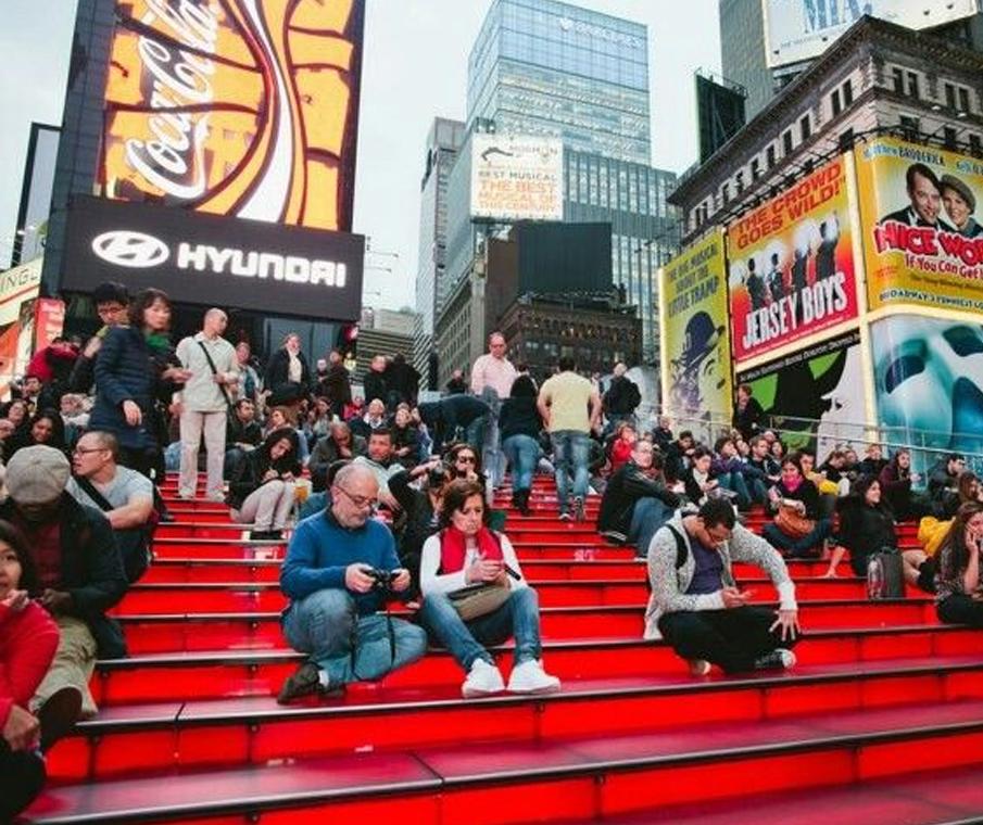 NYC Times Square Stairs
