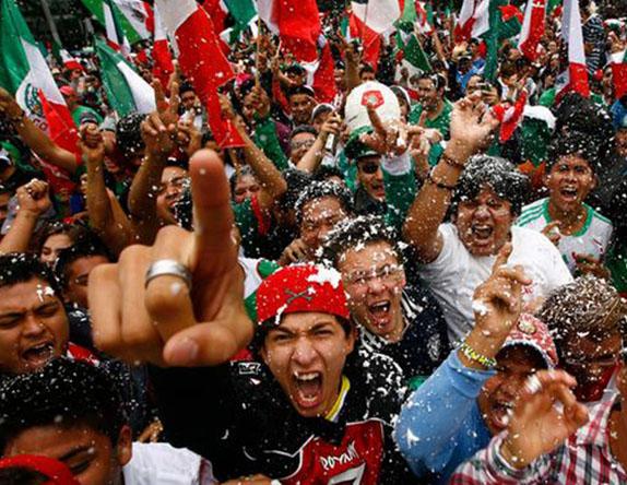 Mexico Fans Celebration