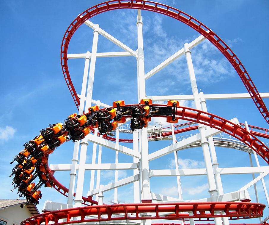 Roller Coaster at Riyadh Winter Wonderland