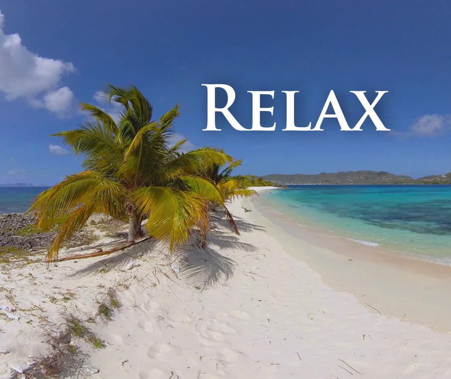 Caribbean Paradise. Tropical Beach Relaxation