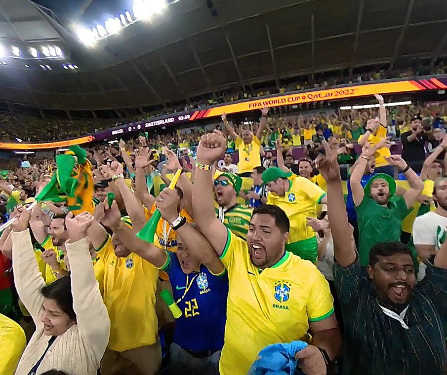 Brazil 1st Goal Celebrations