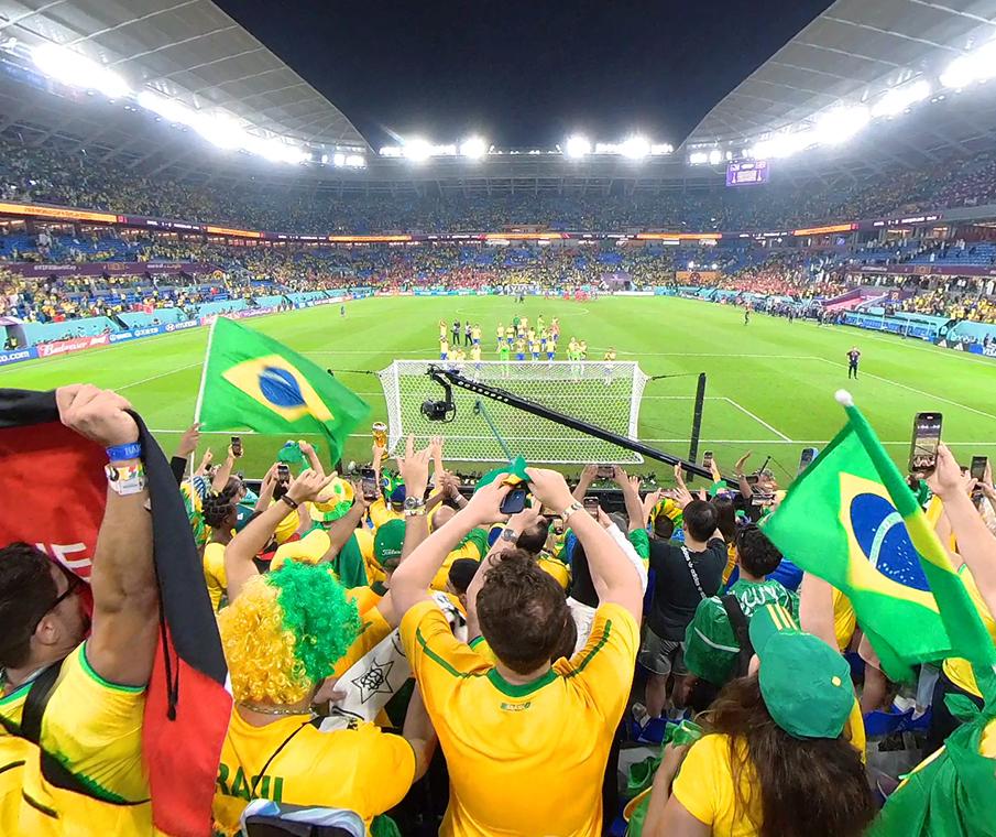 Brazil Players Celebrating