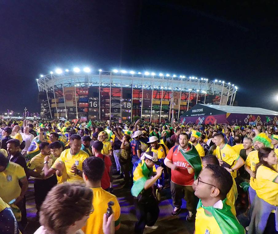 Brazil Fans Dancing