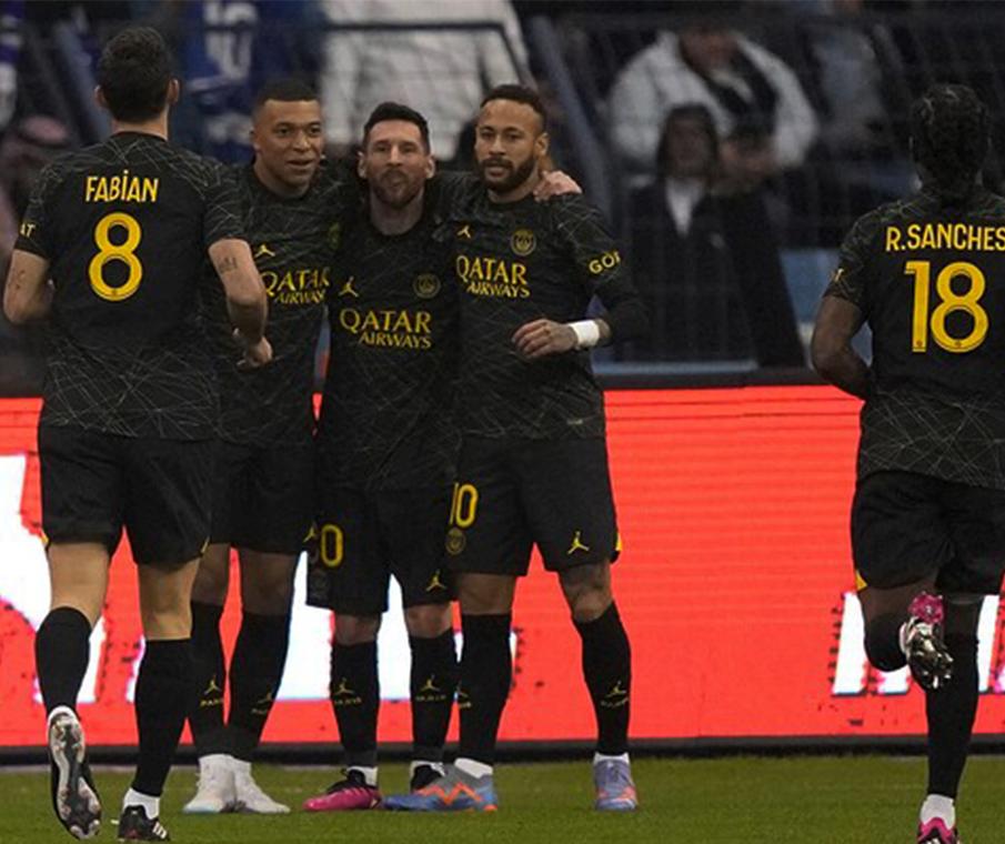 With Messi on the field