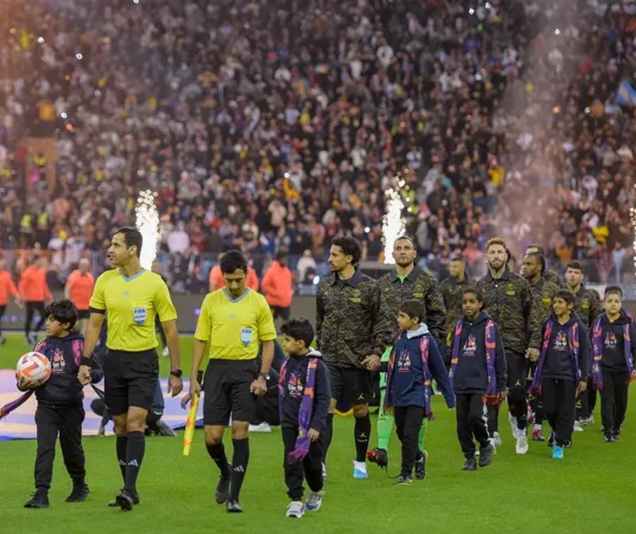 Cristiano, Messi, Neymar, Hakimi & Mpape Entrance